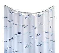 WENKO Bastone tenda doccia curvo bianco - variabile, Alluminio, 2.5 x 2.5 cm, Bianco