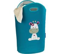 WENKO 62115100 Pongotodo Kids Greta Petrol, Benzina/Beige, 40 x 52 x 20 cm