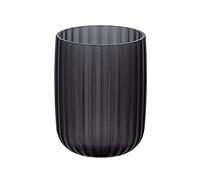 Wenko Bicchiere portaspazzolini Agropoli – Plastica di qualità, smerigliato, Grigio 7,5 x 10 cm