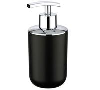 WENKO Dispenser sapone Brasil nero - infrangibile Capacità: 0.32 l, TPE, 7.3 x 16.5 x 9 cm, Nero