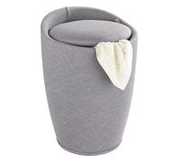 Wenko Candy Sgabello da bagno, Plastica, grigio, 38.5 x 38.5 x 53.0 cm
