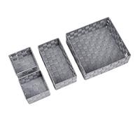 Set 4 Contenitori Adria Organizer Universali Grigio