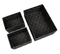 Set 3 Contenitori Adria Organizer Universali Nero