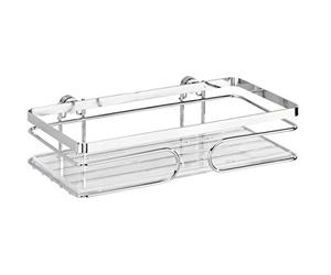 WENKO Cesto Mural Premium de Acero inoxidable, Argento