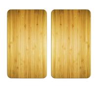 Maximex - Set di 2 lastre di copertura per vetro, universale, effetto ottici di legno