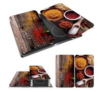 WENKO Coprifornelli Universale Mod Spezie, regolabile in altezza per tutti i tipi di fornelli, tagliere e paraspruzzi, vetro, 30 x 52 cm, 2 pezzi