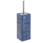 WENKO Portascopino WC Cordoba blu - geschlossener WC-Bürstenhalter, Ceramica, 9.5 x 35 x 9.5 cm, Blu