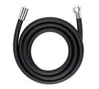 WENKO Design tubo doccia nero opaco, 175 cm - Tubo flessibile per doccetta con p