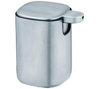 WENKO - Dispenser Di Sapone Liquido Alassio, Acciaio Inox Opaco, Grigio, 230 Ml, Wenko