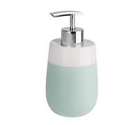 Wenko Dispenser sapone Malta Verde menta/Bianco ceramica Capacità: 0.3 l, Ceramica, 7.5 x 15 x 8 cm, Verde menta