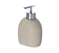 WENKO Dispenser sapone Puro Capacità: 0.29 l, Poliresina, 9.4 x 15.2 x 6.5 cm, Beige