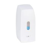 Wenko Distributore Sapone MOD. Tirano Automatico sensore infrarossi Adesivo o avvitabile 500 ml Ricaricabile Bagno Doccia WC plastica Bianco 10x20,5x9,5 cm