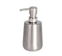 WENKO Dosificador de jabón Acero Solid SATINADO, Acciaio Inox antiruggine, Argento Opaco, 9 x 8 x 16 cm