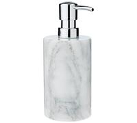 WENKO Dosificador de jabón Onyx, Marmo, Bianco, 7.4 x 9.4 x 18.5 cm