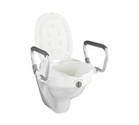 Wenko Elevador asiento inodoro con asas de apoyo Secura, Bianco - NUOVO