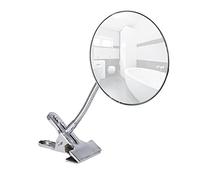 WENKO Espejo cosmética 500% sujecion con Clip, Acciaio Inox, Chrome, 12.0x12.0x26.6 cm