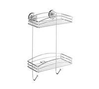 Wenko Estantería 2 repisas Vacuum-Loc, bianco