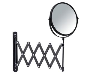 Wenko Exclusiv specchietto per trucco 19x19 cm rotonda nero 24100100