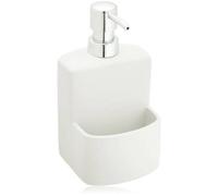 Wenko 3620115100 Dispenser per Detersivo True Colours Festival, Ceramica Soft-Touch Tocco Delicato, 10 x 18 x 10 cm, Bianco