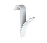 WENKO Ganchos radiador para toallas 2 uds, Blanco, Bianco