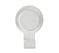 WENKO Gancio adesivo senza utilizzo del trapano, portasalviette, Acciaio inossidabile, 5 x 7.5 x 2.5 cm, Bianco