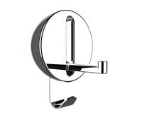 Wenko Gancio pieghevole Premium Delta grigio - Gancio da parete, gancio guardaroba, ABS, 8 x 12 x 2.5 cm, Grigio scuro