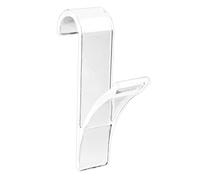 WENKO Gancio scaldasalviette transparente - set 6 pezzi, Polistirolo, 2.5 x 10.5 x 7 cm, Trasparente