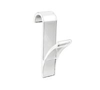 Wenko Gancio scaldasalviette trasparente set 2 pezzi - set 2 pezzi, Plastica, 2.5 x 10.5 x 7 cm, Trasparente