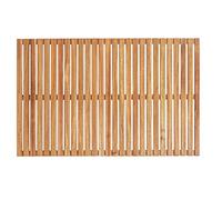 Wenko Griglia da Doccia per Interni ed Esterni, in Legno di Acacia Certificato FSC per Interni ed Esterni, Ideale per Doccia, Sauna e Piscina, Fondo Antiscivolo (L x P): 55 x 85 cm