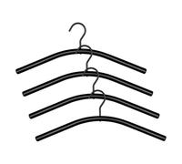 WENKO Gruccia Noa, gruccia per armadi di qualità resistente, ideale per appendere giacche e cappotti leggeri, realizzata in metallo verniciato a polvere con gancio girevole, 44,5 x 17,5 x 2 cm, nero