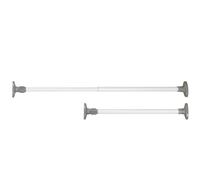 Wenko Asta di serraggio telescopica Herkules - Scaffale ad incastro, scaffale telescopico, Metallo verniciato, 8 x 47-80 x 4 cm, Bianco