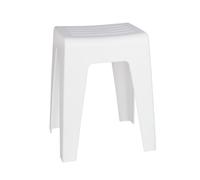 Wenko Kumba Sgabello bagno, Plastica, Bianco, 35 x 35 x 45 cm