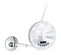 Wenko LED Specchio Muro 3 Casella Ingrandimento Con Multimedia-Center Cosmetico