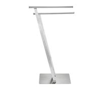 Wenko Lirio portasciugamani da terra argento 24397100