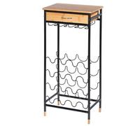 Wenko Loft portabottiglie 48x30x95 cm nero-marrone 50705100