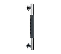 WENKO Maniglione di sicurezza Secura in acciaio inox, 40,5 cm - Maniglione di sicurezza per la vasca da bagno o il WC, Silicone, 40.5 x 5 x 9 cm, Grigio antracite
