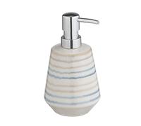 WENKO Navalon, dispenser per sapone in ceramica di alta qualità, dipinto a mano, dosatore per sapone in colori brillanti, con interessante gioco di fantasia, ricaricabile con fino a 350 ml, Ø 10 x 16 cm, multicolore