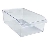 WENKO Organizer da cucina L per dispensa e scaffale da cucina | contenitore alimenti per ordinare la dispensa, design trasparente, 21 x 11 x 37 cm, PET