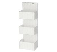 Wenko Organizzatore appendibile a 3 cestini Adria, bianco - Cestino da bagno, Polipropilene, 25 x 72 x 15.5 cm, Bianco