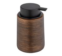 Wenko Dispenser sapone Palena a pompa ricaricabile in plastica poliresina di alta qualità con testa pompa larga per max. 250 ml sapone liquido o detersivo per piatti, 10x14x8,5 cm, bronzo, 25352100