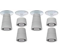 WENKO Patas para Tablas de vidrio 4 PCS, Grigio, 24.5x10x2.5 cm (Confezione da 2)