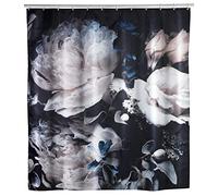 Wenko Peony, tenda da doccia in tessuto antimuffa con effetto antimuffa, lavabile, impermeabile, con anelli per il fissaggio all'asta della doccia, 180 x 200 cm
