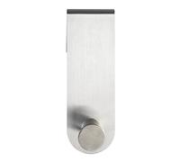 WENKO Percha para mampara de Acero inoxidable Celano, Acciaio Inox, Argento, 9,5 x 3,7 x 23,5 cm