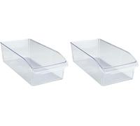 Wenko PET, 31 x 9 x 15 cm, Trasparente (Confezione da 2)