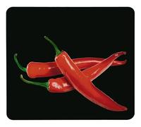 WENKO Piastra in vetro ceramicato a tema Peperoncino - per piano di cottura in vetroceramica, tagliere , Vetro temperato, 56 x 50 x 0.5 cm, Multicolore