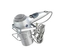 WENKO Porta asciugacapelli Premium acciaio inossidabile, Acciaio inossidabile, 13.5 x 10 x 10 cm, Lucido