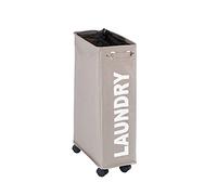 WENKO Portabiancheria Corno taupe - cesta della biancheria Capacità: 43 l, Poliestere, 18.5 x 60 x 40 cm, Tortora