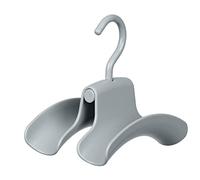 Wenko Portaborse Herkules 3 pezzi - Set di 3 ganci doppi per borse, guardaroba per borse, ABS, 9 x 12.5 x 14 cm, Grigio