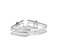 Wenko Portaoggetti angolare Premium acciaio inossidabile, Acciaio inossidabile, 26.5 x 6.5 x 19 cm, Lucido