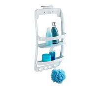 Wenko Portaoggetti doccia, Polipropilene, 26 x 54.5 x 11.5 cm, Bianco